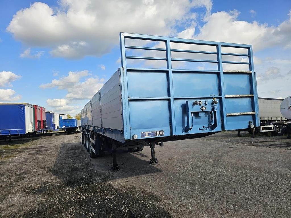 Semi-remorque plateau Jumbo DO 300 S/ 2 X STEERING /BPW DRUM / DOUBLE TIRES/ L — occasion 1995