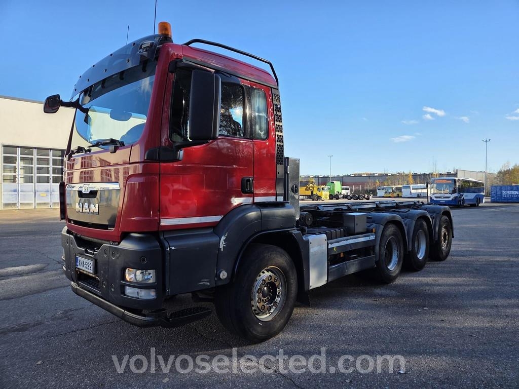 Camion ampliroll MAN TGS 440hp 8x4 Pajakulma 25tn -vaijerilaite, pituu — occasion 2013