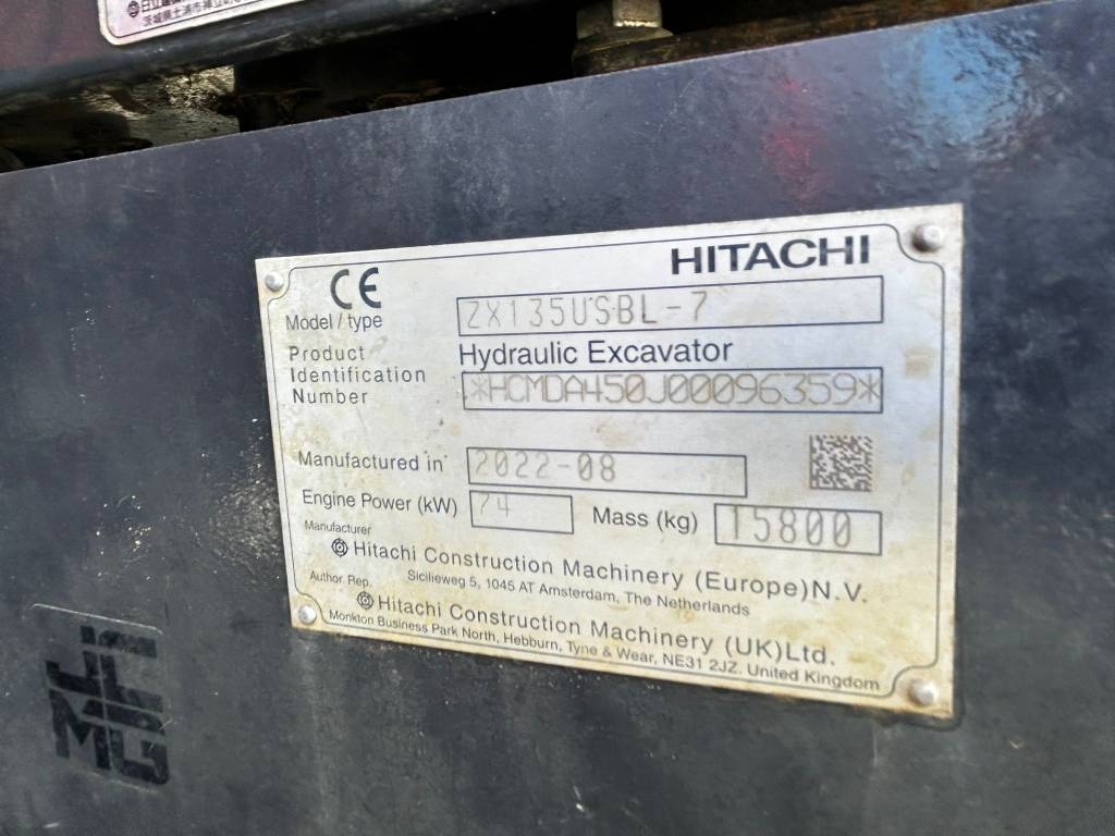 Hitachi ZX135USBL-7 / Myyty, Sold kuva 16