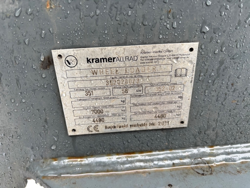 Kramer 780 / 加热器，40 公里/小时，干净！ kuva 13