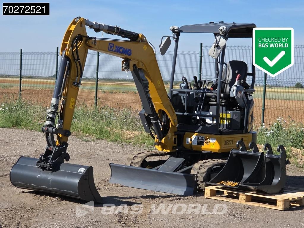 XCMG XE27 E Garantía de fábrica - 3 Cucharas - Certific