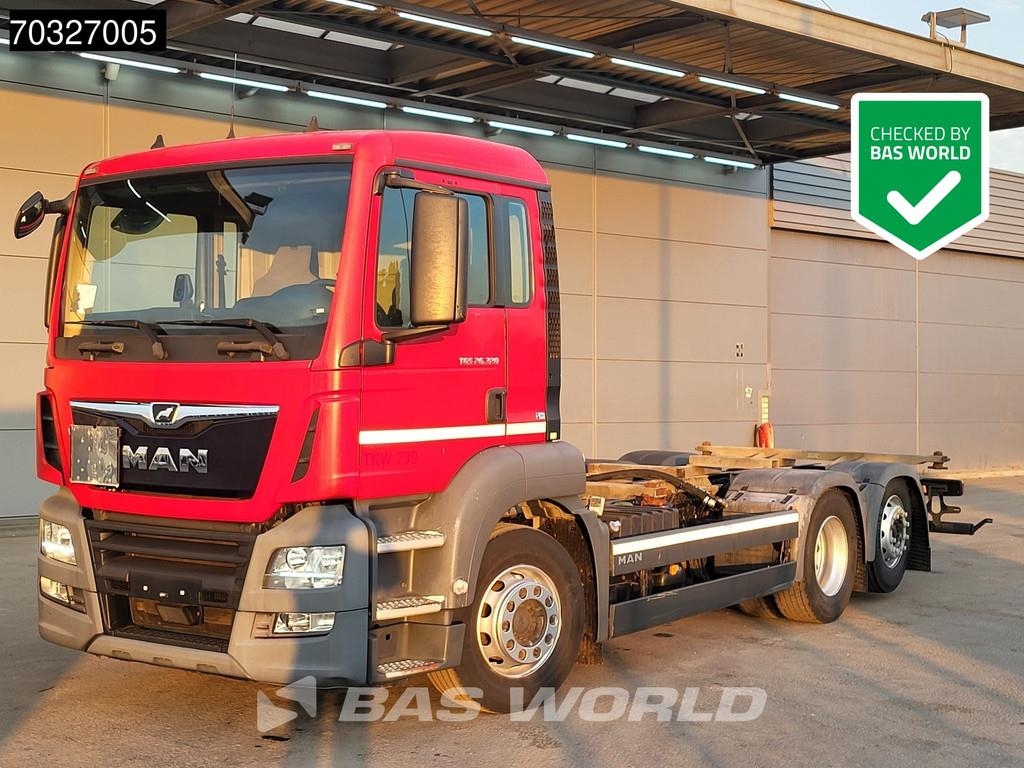 Camion à bras hydraulique MAN TGS 26.320 6X2 ADR BDF lift-lenkachse Automatic Eu — occasion 2017
