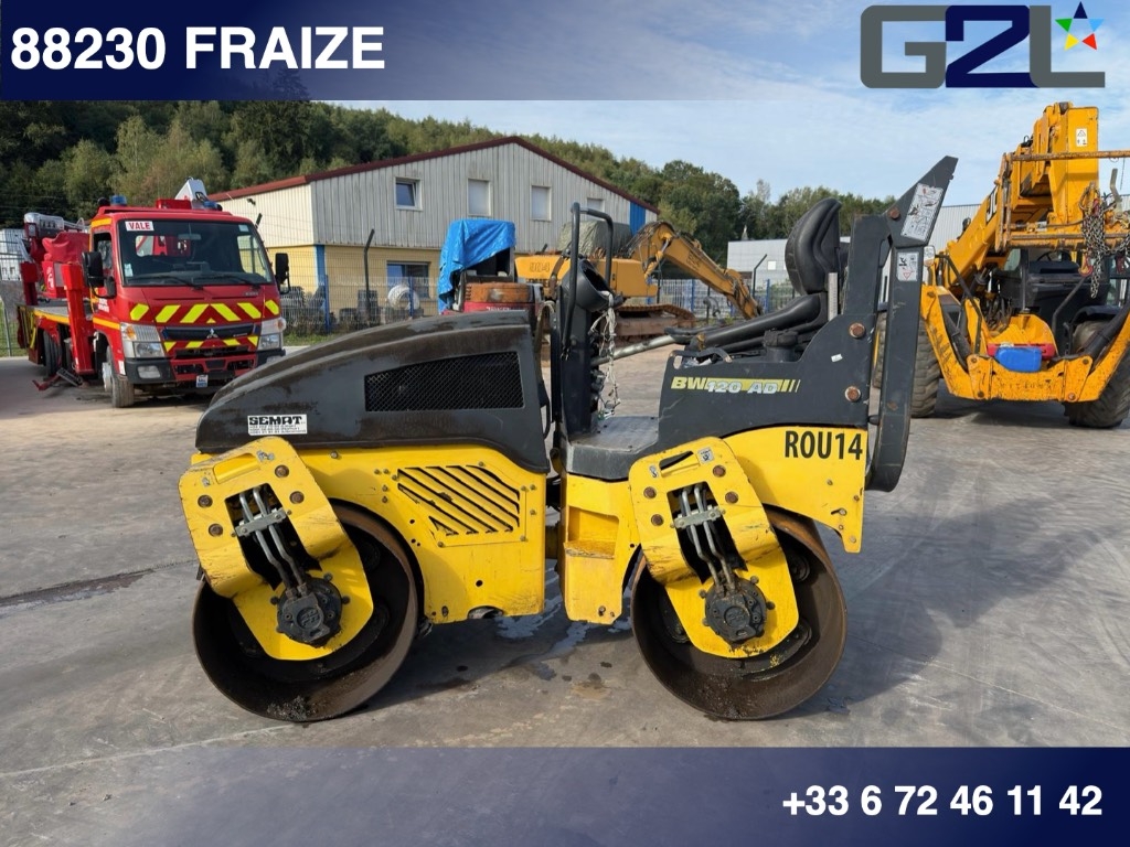 Rouleau tandem Bomag BW 120 AD-4 *ACCIDENTE*DAMAGED*UNFALL* — occasion 2012