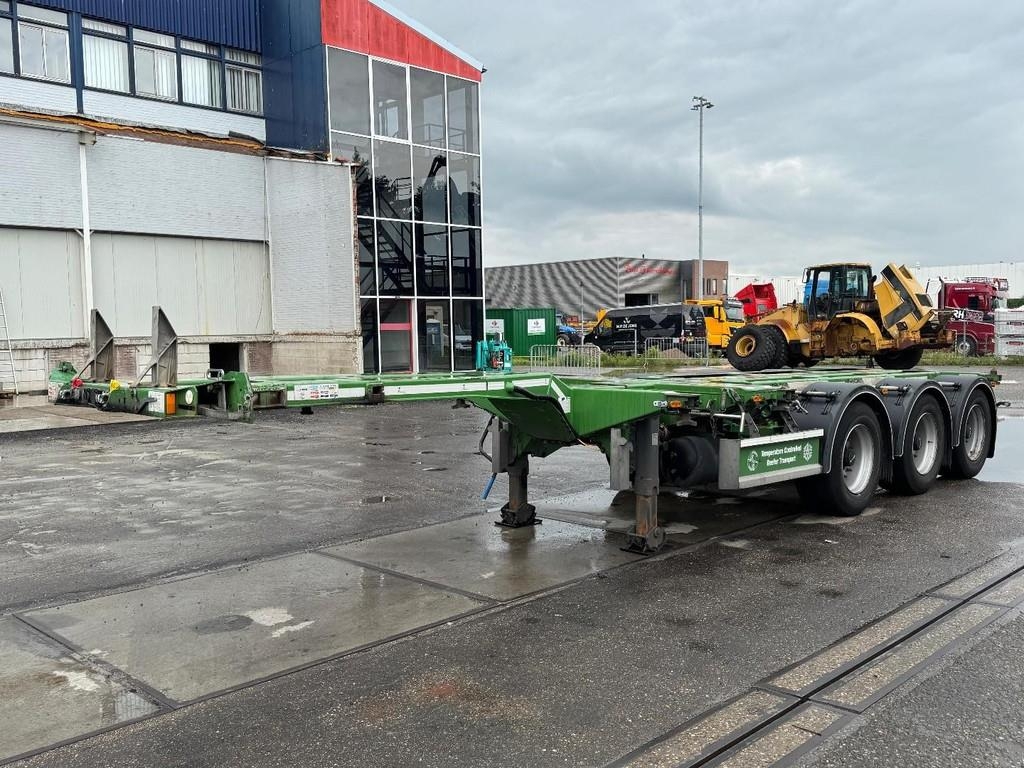 Semi-remorque porte-conteneur D-tec FLEXITRAILER - TRIPLE EXTENDABLE 2022 — occasion 2022