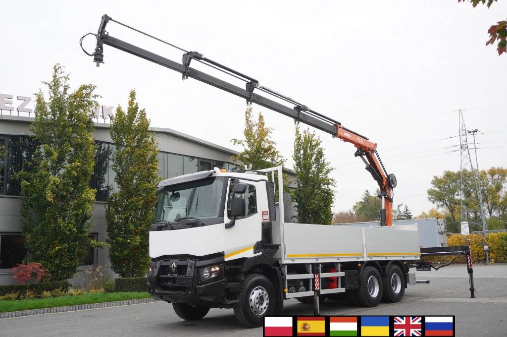 Renault C380 Comfort 6x4 / Atlas 172.3E crane / Range 12.3