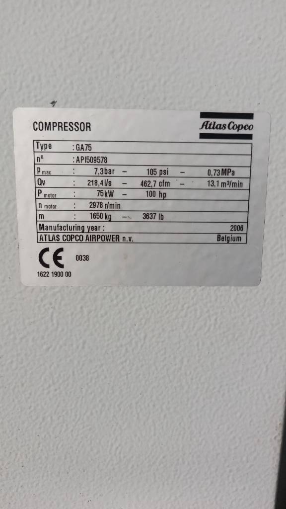 Atlas Copco GA 75