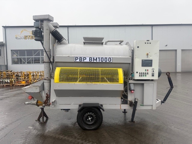 PBP HORIZONTAL CONCRETE MIXER WITH SCREW PUMP