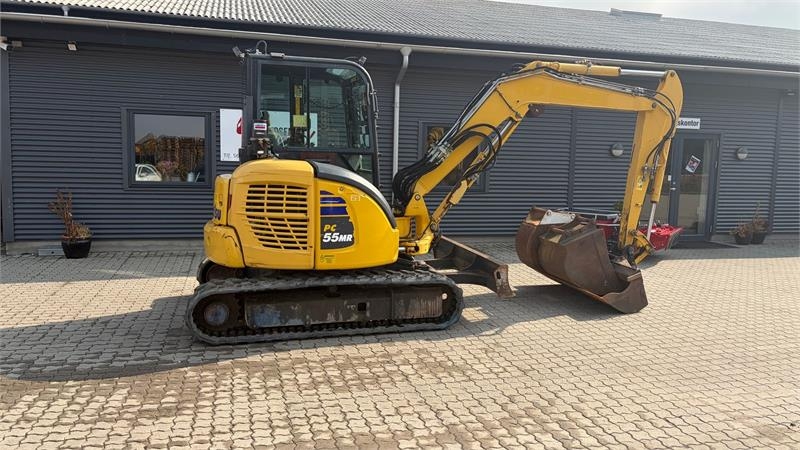 Komatsu PC55MR-5 hydremaskifte og 3 skovle