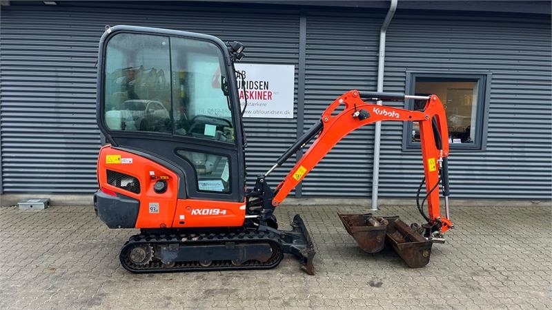 Kubota KX019-4 Tiltman med hydraulisk skovlskifte