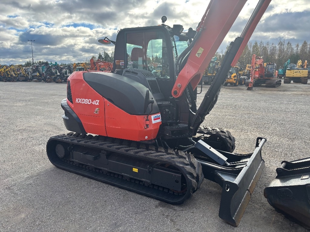 Kubota KX 080-4 / Engcon, 2 cazos, Grasa, Orugas nuevas kuva 6
