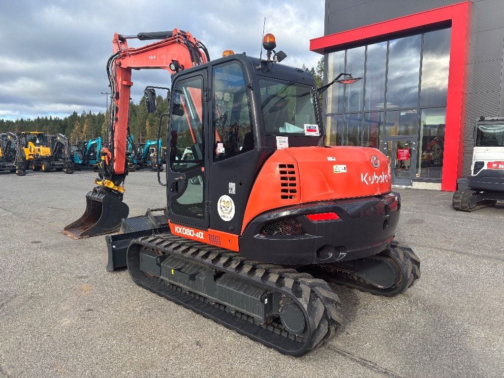 Kubota KX 080-4 / Engcon, 2 cazos, Grasa, Orugas nuevas kuva 3
