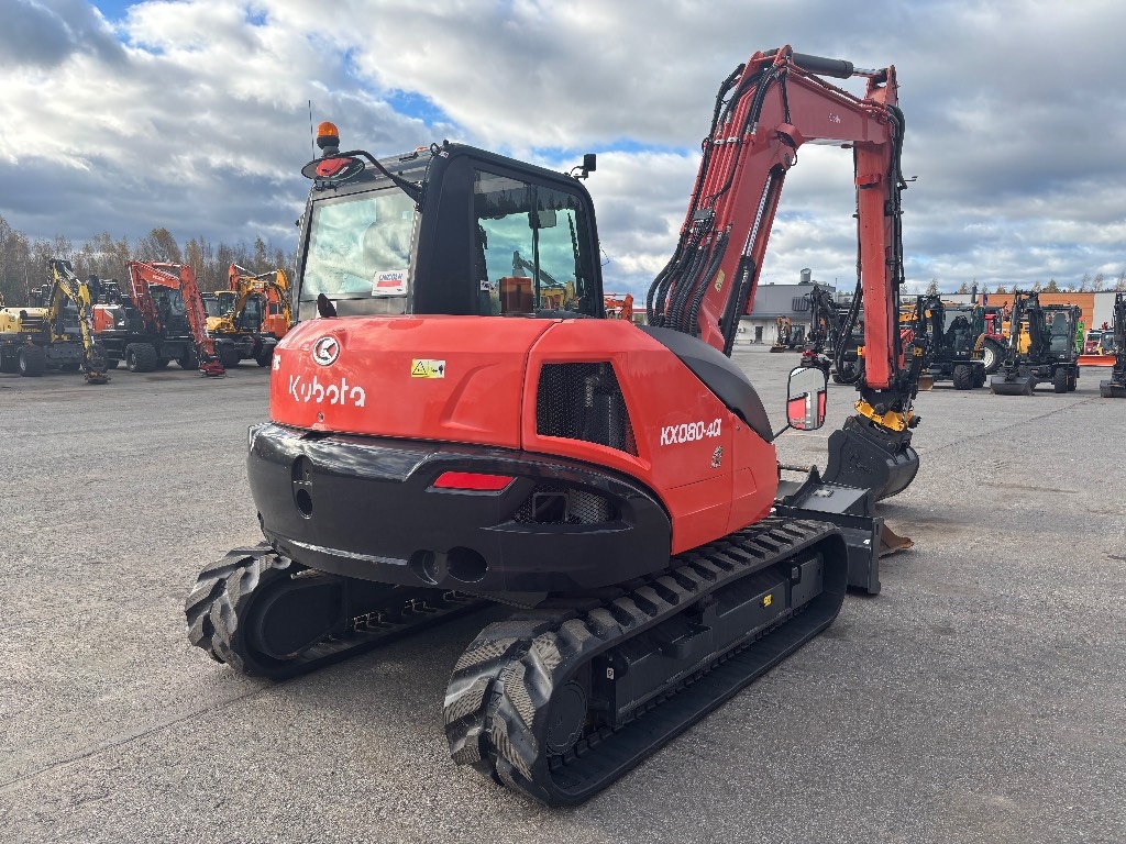 Kubota KX 080-4 / Engcon, 2 cazos, Grasa, Orugas nuevas kuva 5