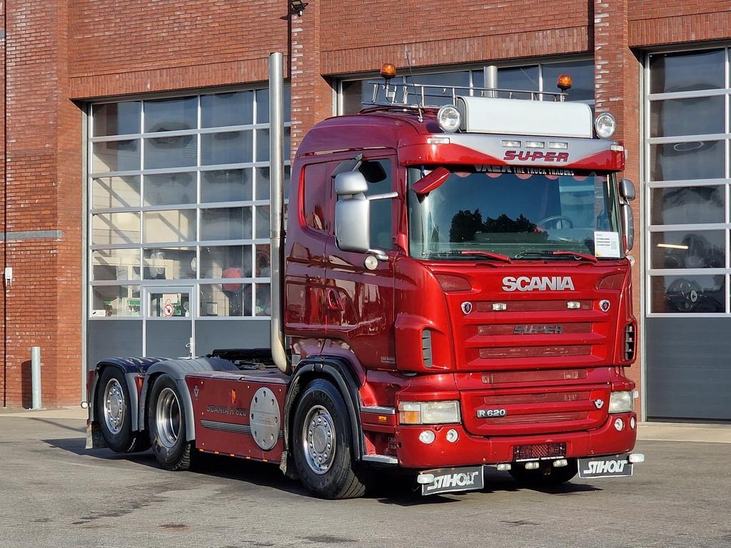 Tracteur routier Scania R620-V8 Lowroof 6x2*4 - Custom exterior - PTO/Hydr — occasion 2010