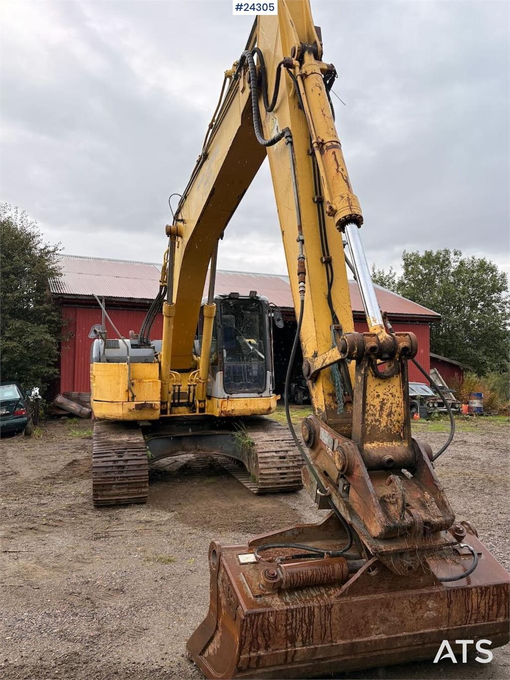 Komatsu PC228 Tracked Excavator with Hydraulic Grading Buc