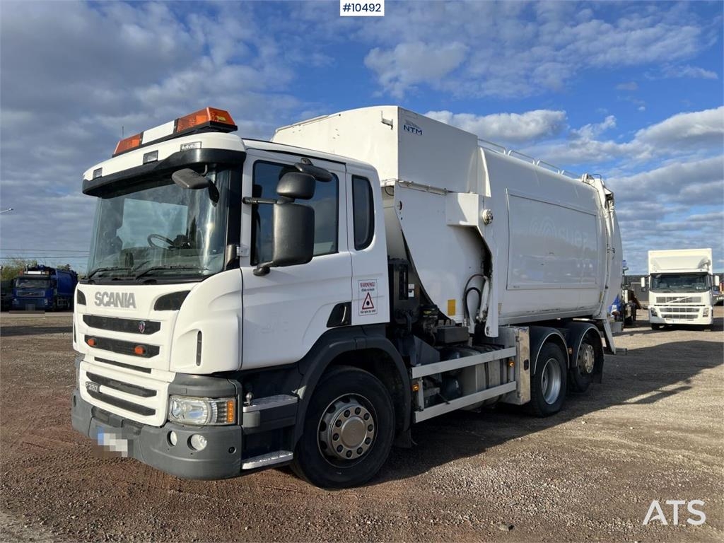 Scania P320 Garbage Truck with Side Loader (VIDEO)