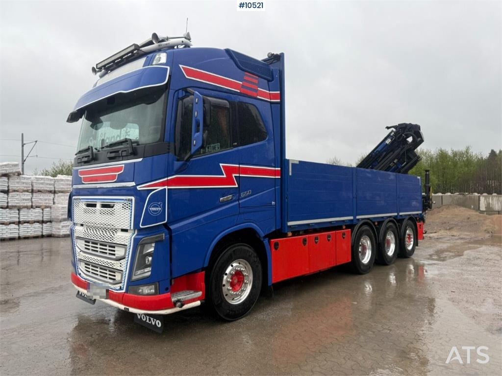 Volvo FH16 650 Palfinger PK 26002 EH crane truck with ji