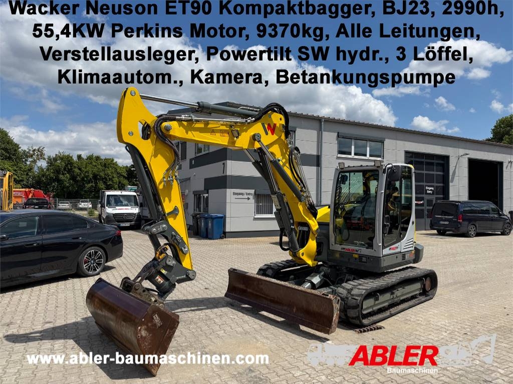 Mini-pelle Wacker Neuson ET90 Kompaktbagger 55,4 kW — occasion 2023, 2 990 h