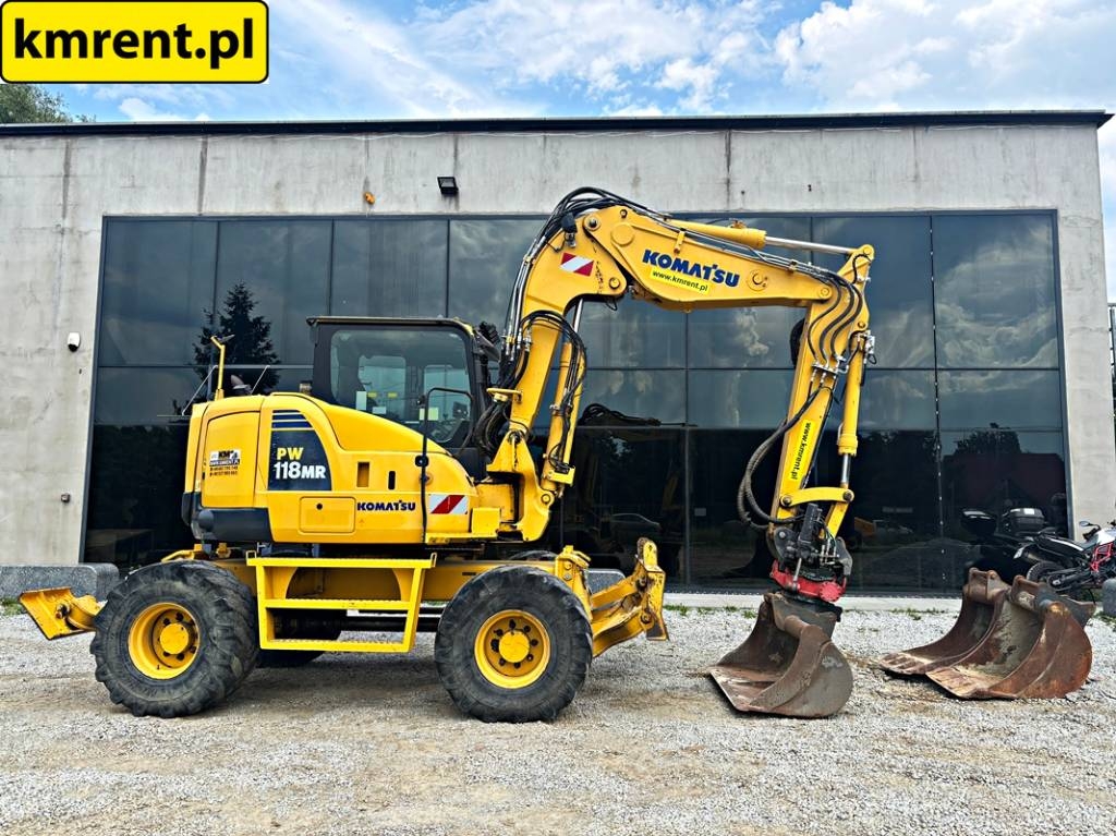 Pelle sur pneus Komatsu PW 118 MR-8 KOŁOWA ROTOTILT 2017R | LIEBHE — occasion 2017, 11 294 h