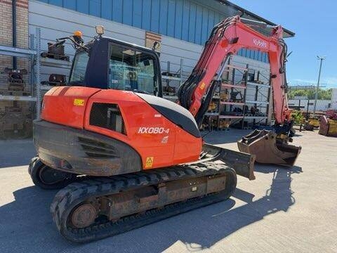 Kubota KX080-4 - RT & 3 skopor