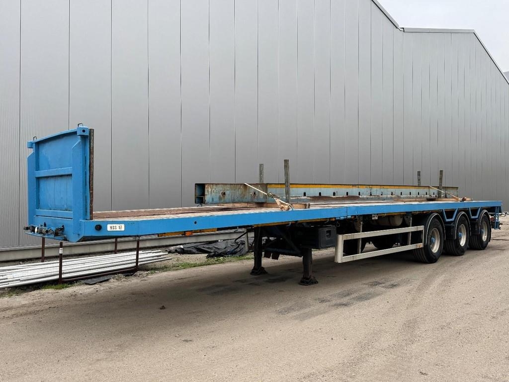 Semi-remorque plateau EKW RO-48T3AHG 3 AXLE STEERING BPW - EXTENDABLE — occasion 2004