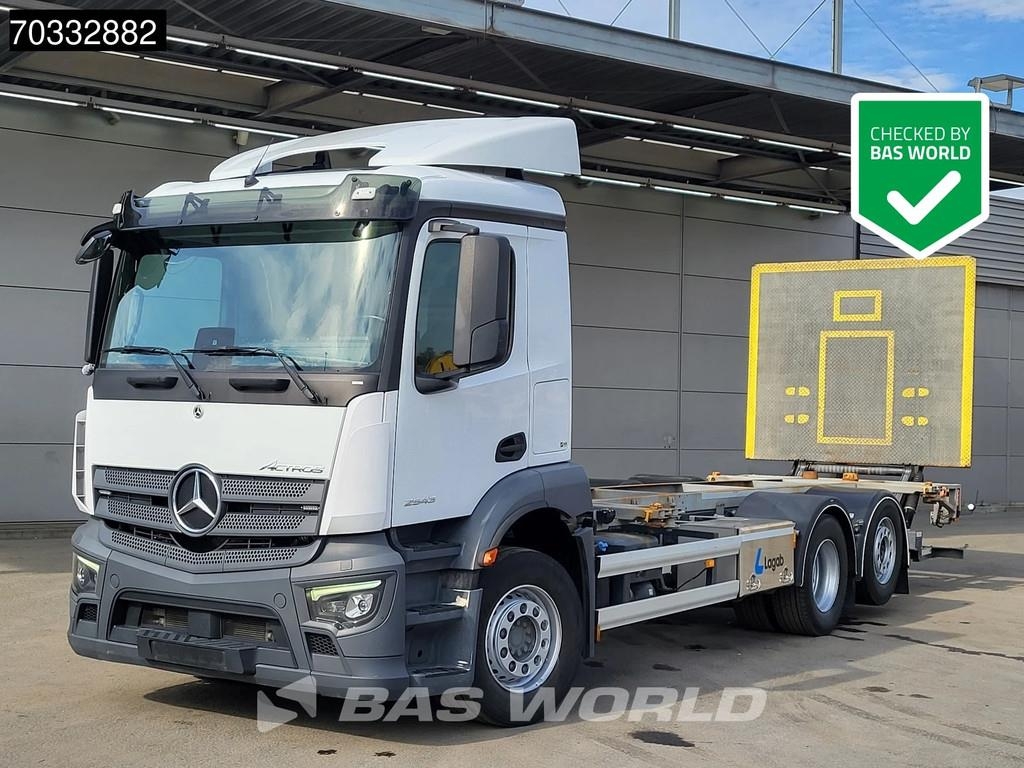Camion à bras hydraulique Mercedes-Benz Actros 2543 6X2 Full Air Lift+Steering Axle Tailga — occasion 2023