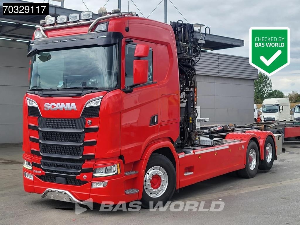 Scania S520 6X2 HIAB J1250Z93 Crane + 21tons Multilift Fu