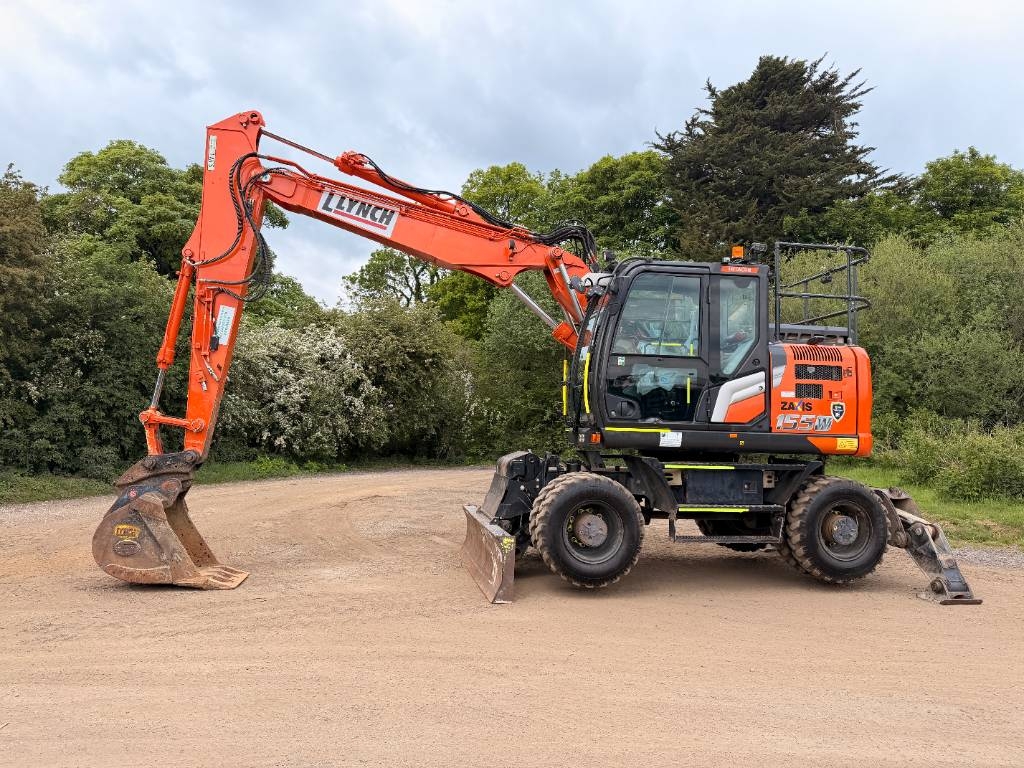 Hitachi ZX 155 W-7 Two Piece Boom Wheeled Excavator