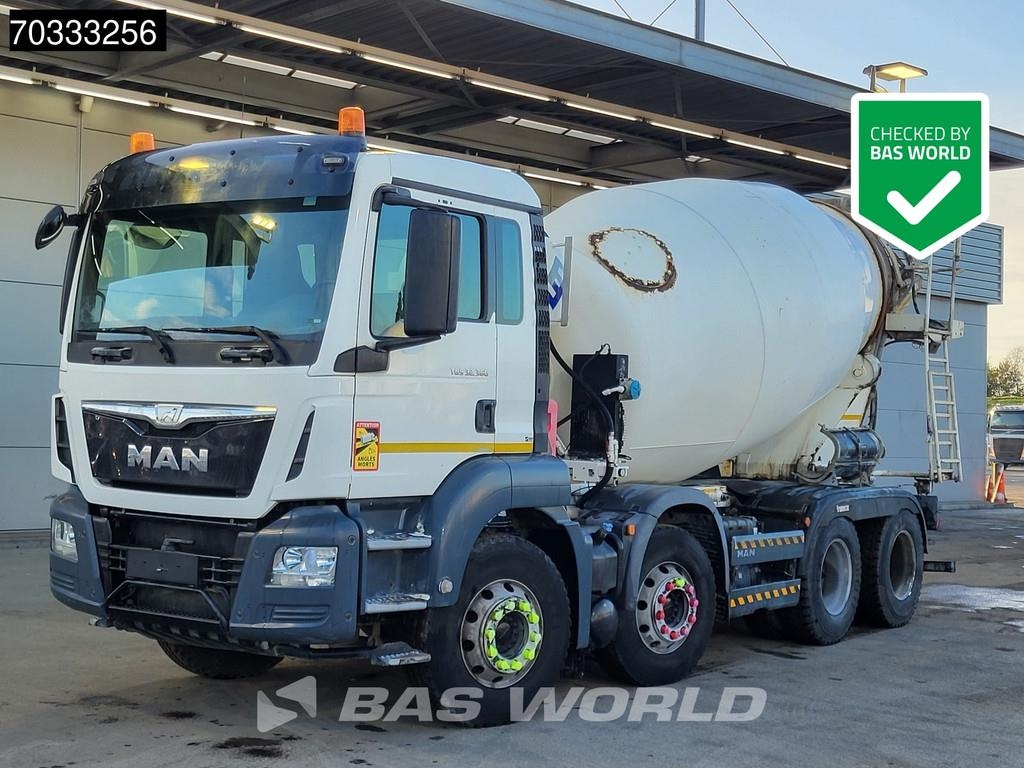 Camion malaxeur MAN TGS 32.360 TGS 8X4 9m3 mixer Full Steel Suspension — occasion 2016