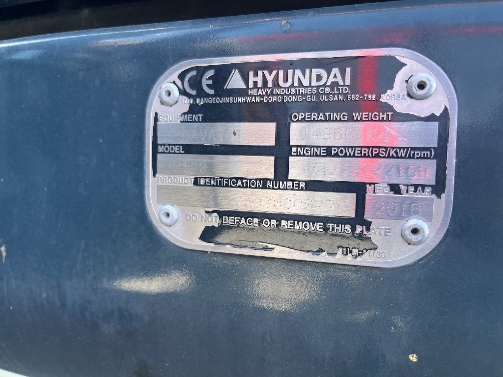 Hyundai HW 140 / Rotators, Smērviela, Sildītājs, Kauss kuva 10