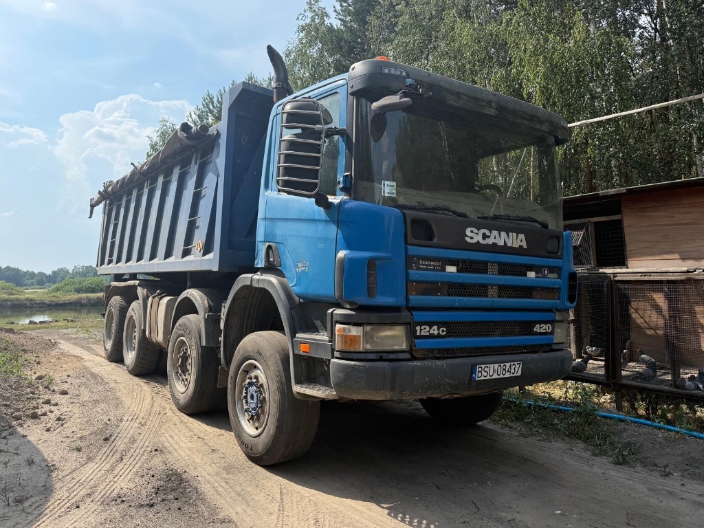 Scania 124 PDE 8x6 wywrotka / hydroburta