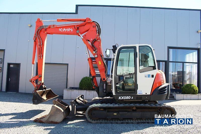 Mini-pelle Kubota KX080-3 Alpha (wie KX080-4 ECR88 307) — occasion 2008, 4 740 h