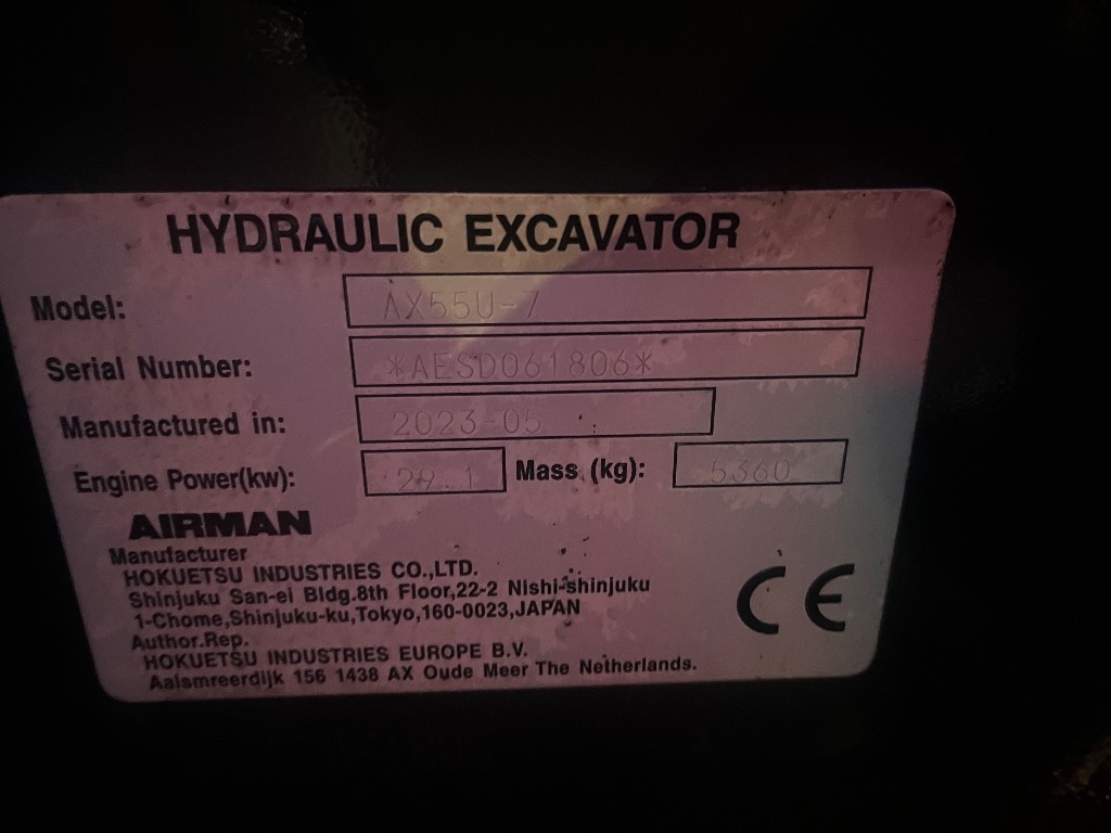 Airman AX 55 / Engcon, 3 Eimer, Fett, Stufe V kuva 10