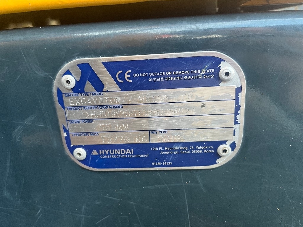 Hyundai HX 130 / Kallistaja, Metsävarusteltu, Uudet ketjut kuva 8