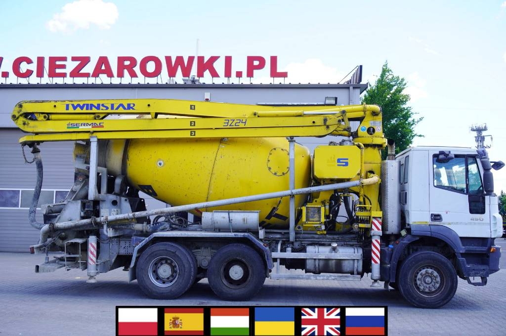 Iveco Trakker 450 6x4 / Sermac concrete mixer pump