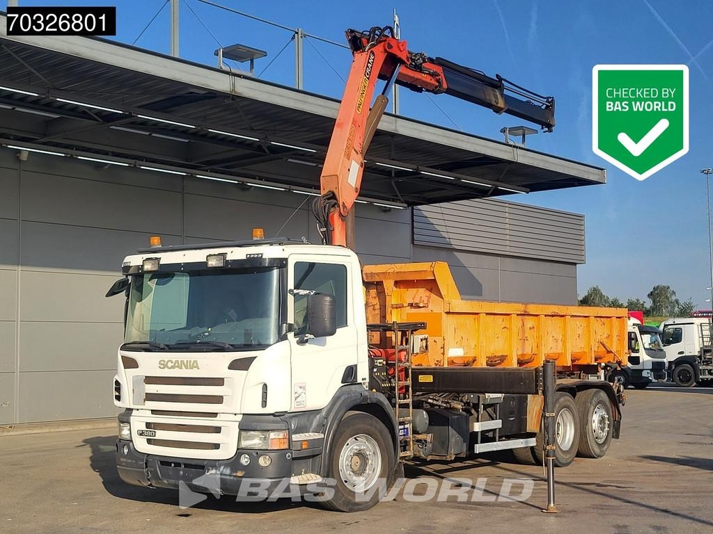 Scania P380 P 6X2 Palfinger PK15500 Kran Crane 20tons con