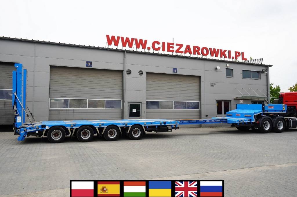 Langendorf ST-4 VB low-bed semi-trailer/ extendable / widened