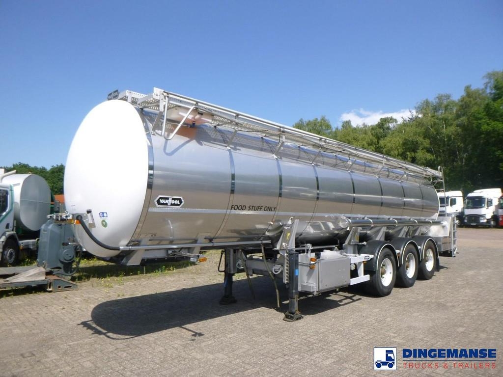 Van Hool Food tank inox 28.5 m3 / 3 comp
