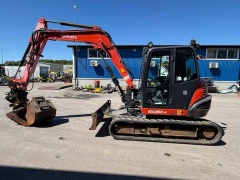 Kubota KX080-4 - RT & 3 skopor