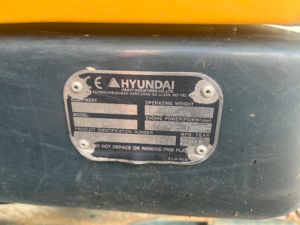 Hyundai Robex 140 LCM-9 / Engcon, Harvesteri, Uudet ketjut kuva 13