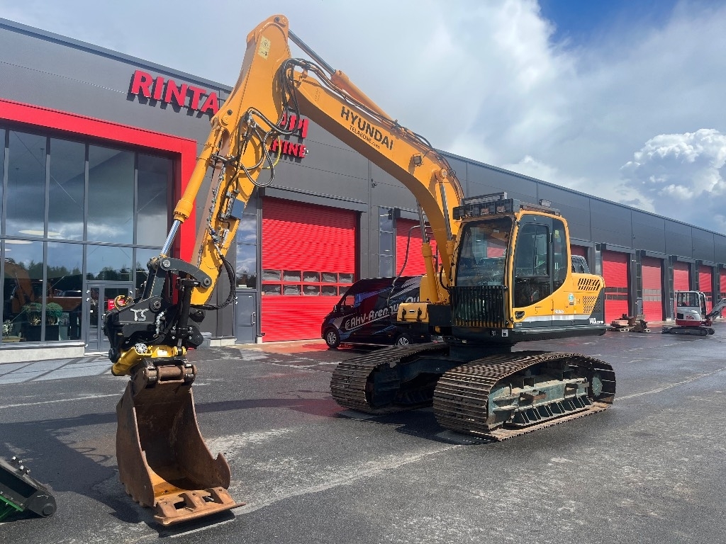 Hyundai Robex 140 LCM-9 / Engcon, Harvesteri, Uudet ketjut kuva 3