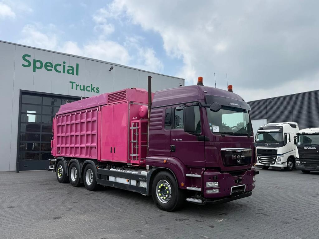 MAN TGS 35.480 8X4-4 BL / RSP ESE 32/10-DV-K Saugbagge