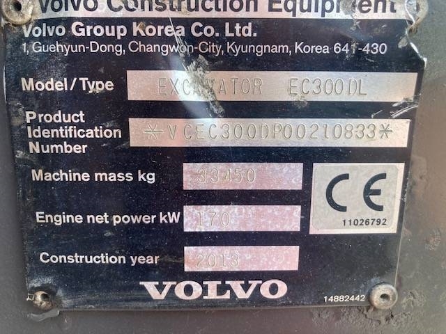 Volvo EC 300 DL / Rotátor, 2 vödör, Zsír kuva 19