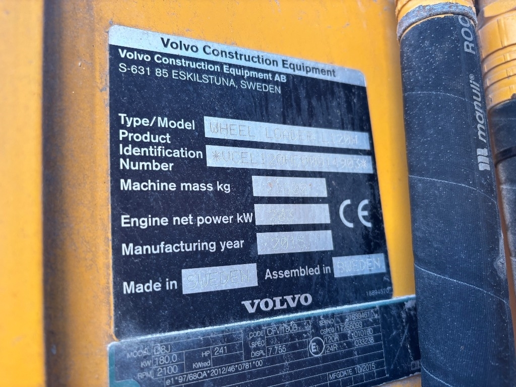 Volvo L 120 H Long Boom / Kauha, CDC, Vaaka, Lock Up kuva 10