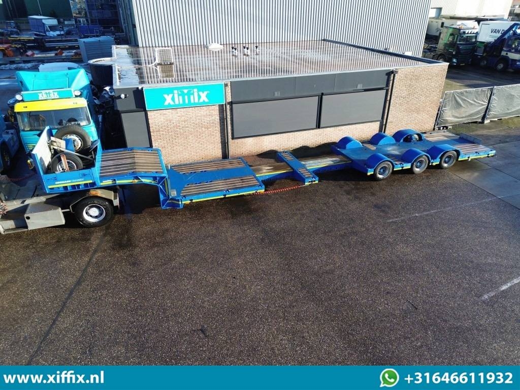 Meusburger 3-axle double (2x) extendable lowloader, 275 width