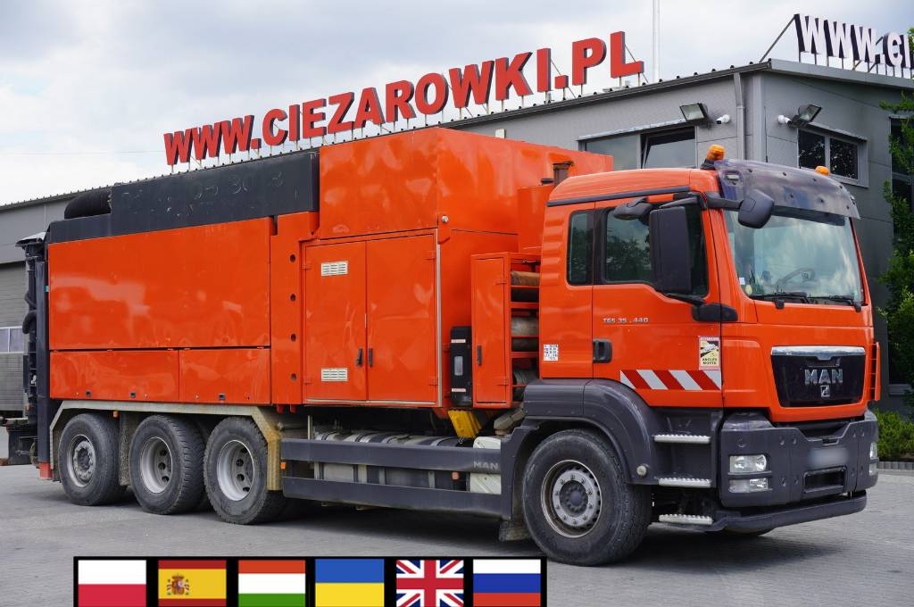 MAN TGS 35.440 8x4 / MTS SB299 vacuum excavator