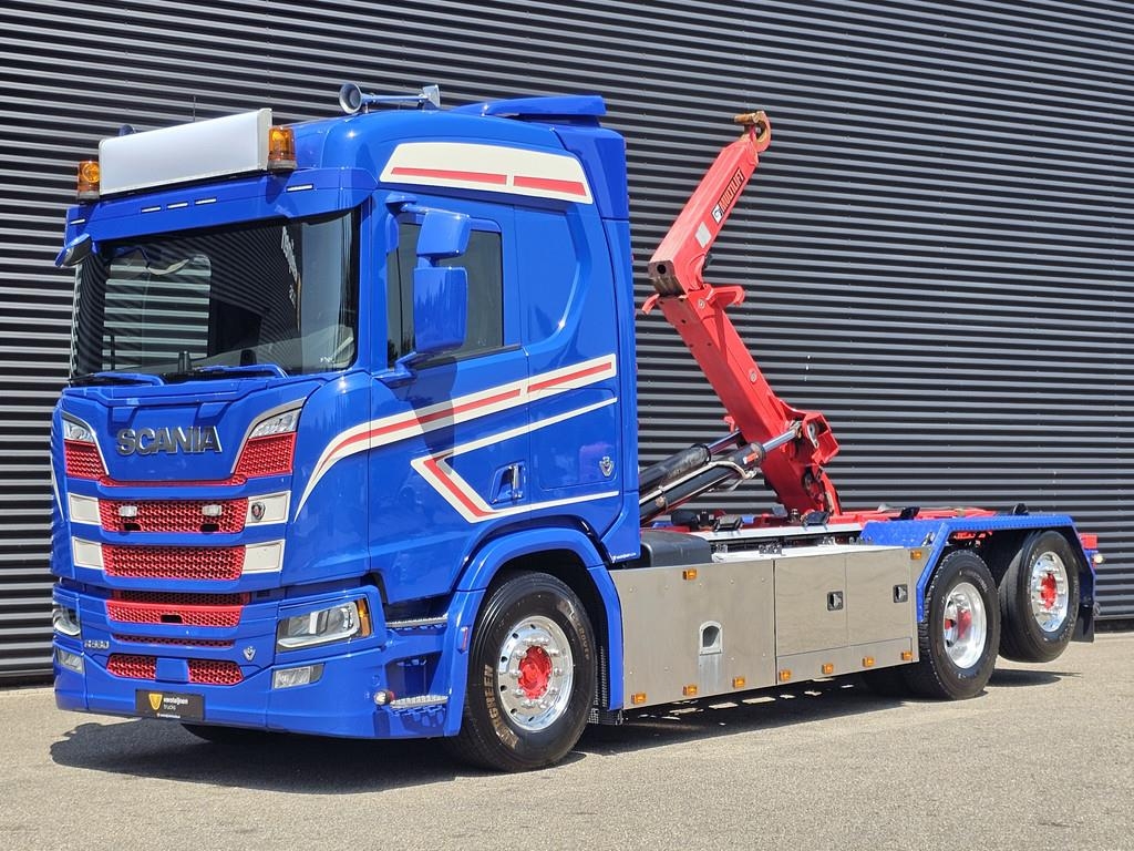 Scania R580 V8 6x2 HIAB HOOKLIFT / RETARDER
