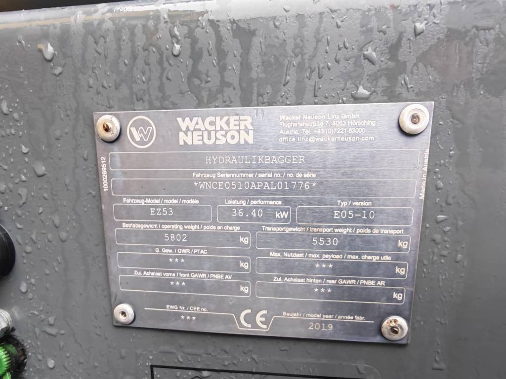Wacker Neuson EZ 53 / Engcon, Bulldozer, Kleine Stunden! kuva 8