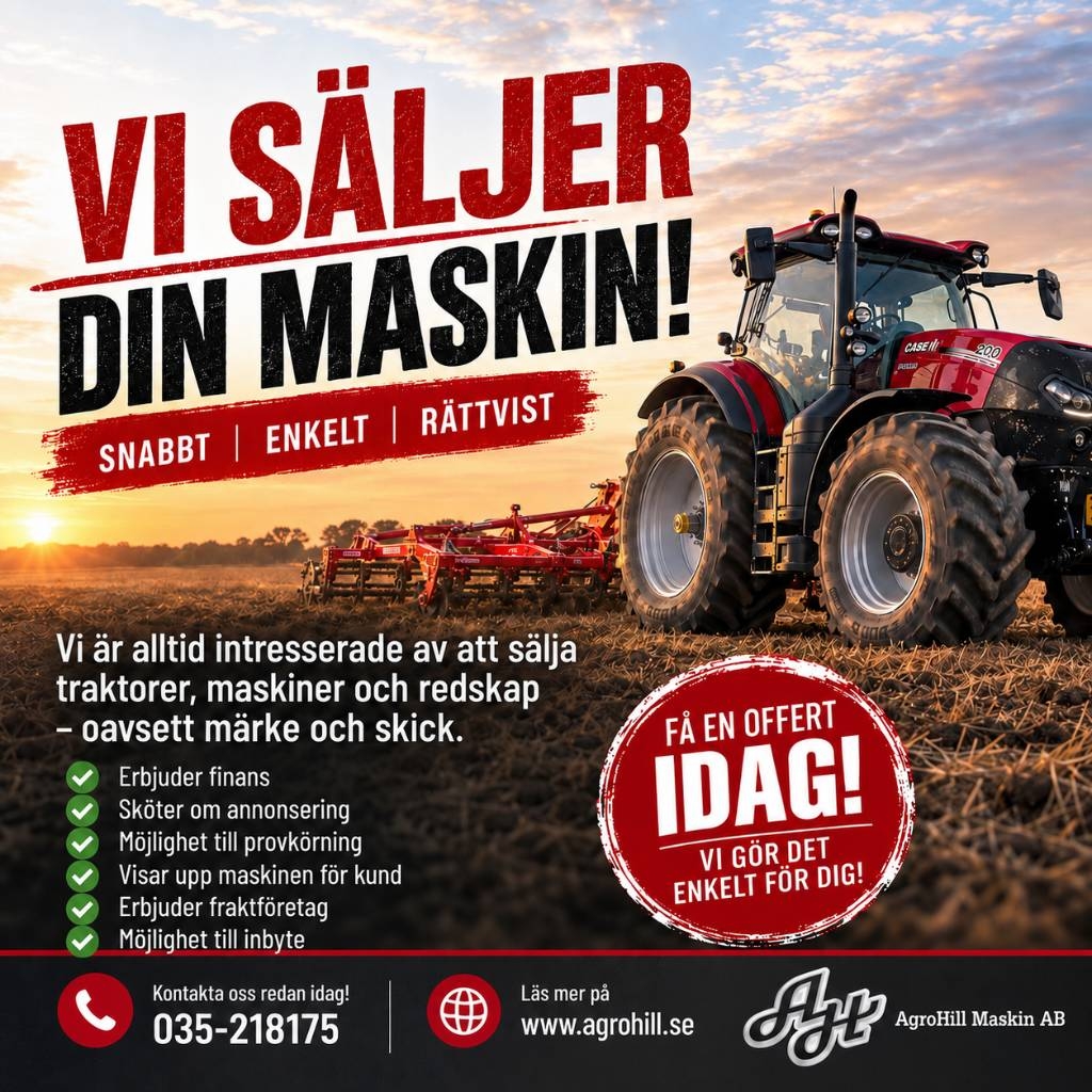 Traktor Försäljning av maskiner för kunds räkning