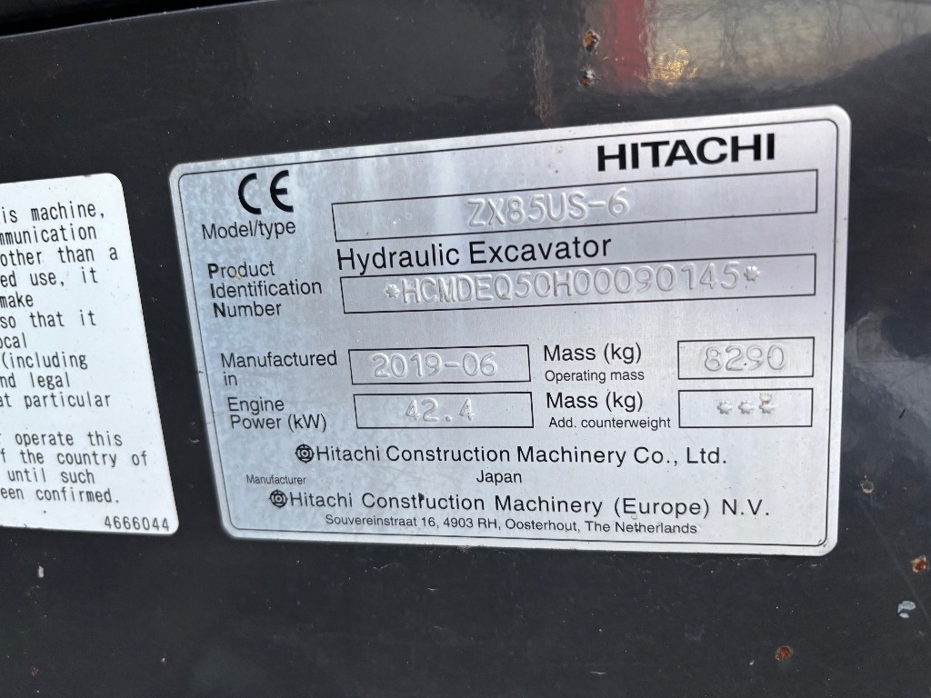 Hitachi ZX 85 US / Engcon, 600mm telat, 3 kauhaa kuva 10
