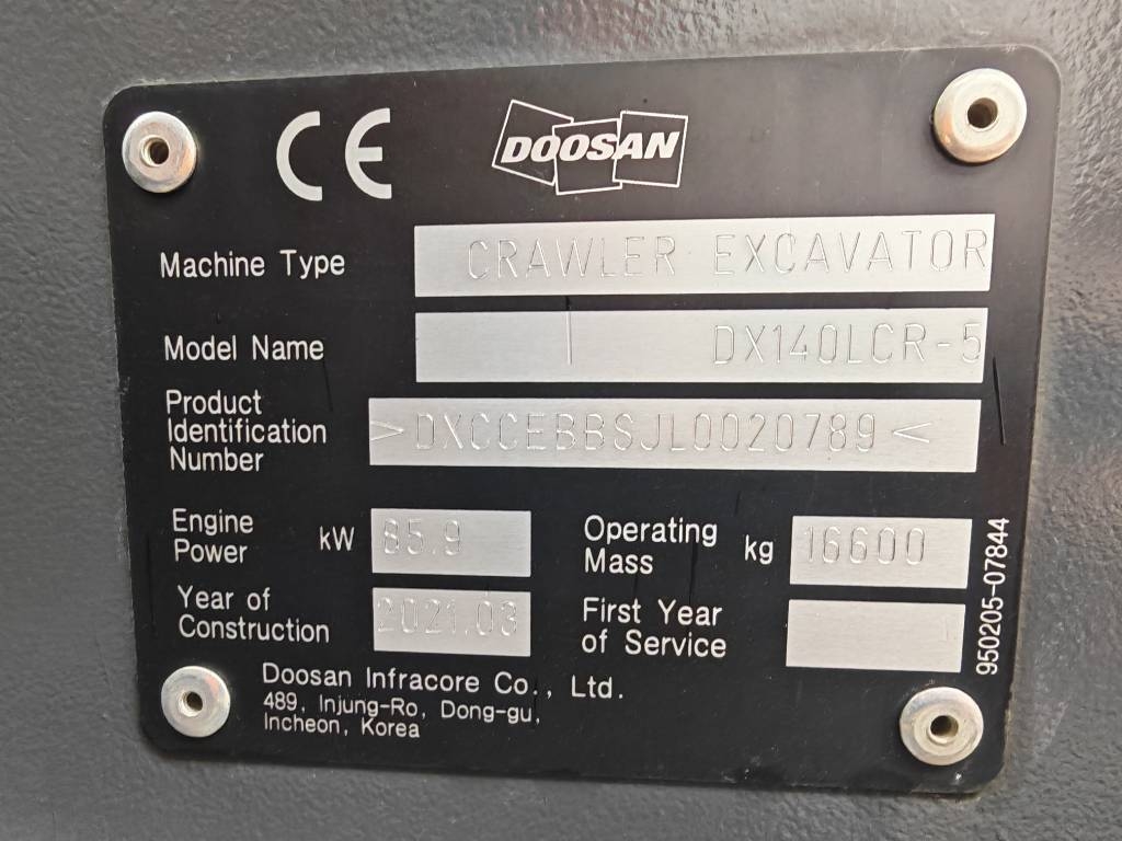 Doosan DX 140 LCR-5 / Myyty, Sold kuva 14